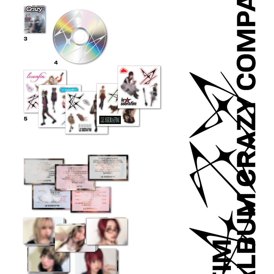 LE SSERAFIM] 4th Mini Album 'CRAZY' (COMPACT ver.) – Coréelle