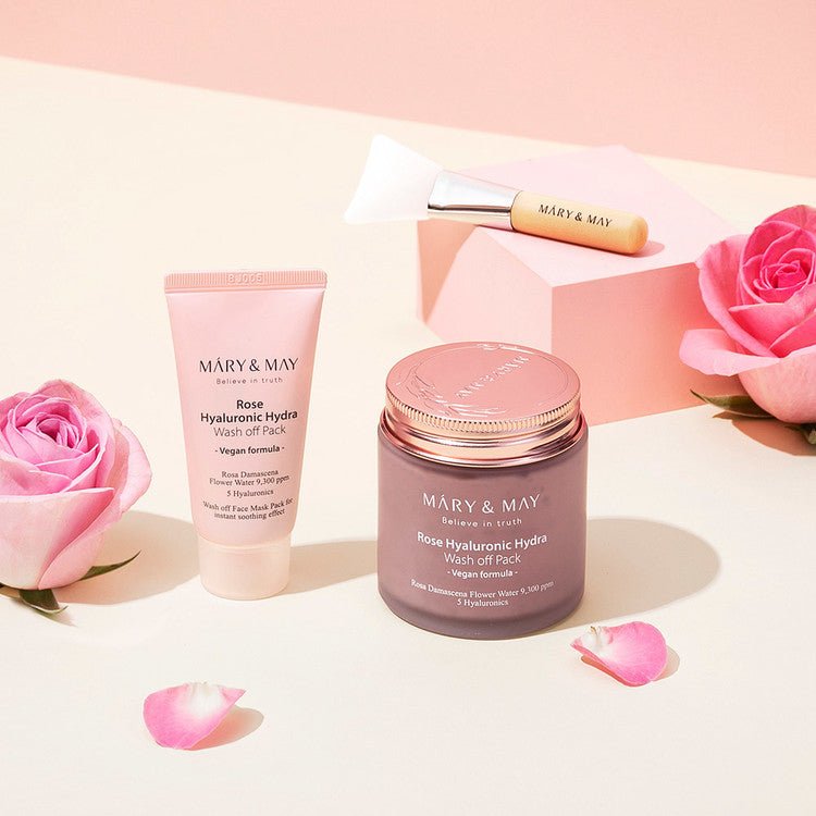 Vegan Rose Hyaluronic Mask Special Set (125g+30g) – Coréelle