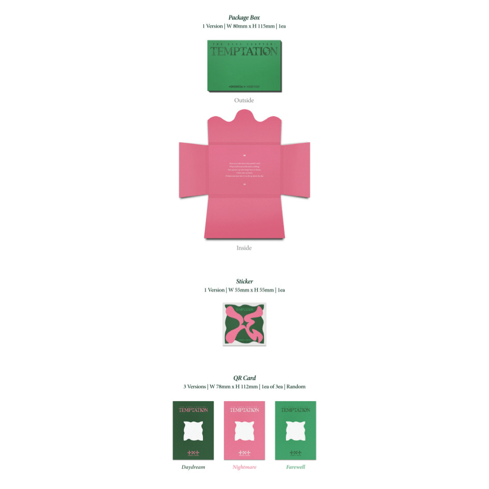 TOMORROW X TOGETHER - TXT トレカ weverse  album ver. TEMPTATION Amazon.com: Txt - The Name Chapter Temptation Weverse Album