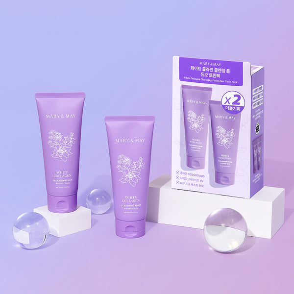 White Collagen Cleansing Foam Duo Twin Pack (150ml x2)