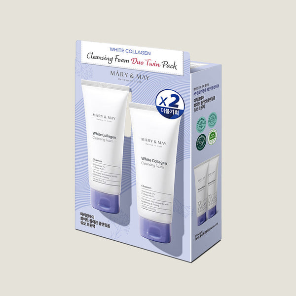 White Collagen Cleansing Foam Duo Twin Pack (150ml x2)