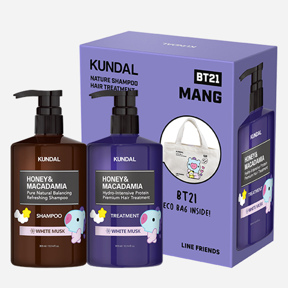 [BT21 MANG Bag incl] WHITE MUSK Shampoo + Treatment 300ml