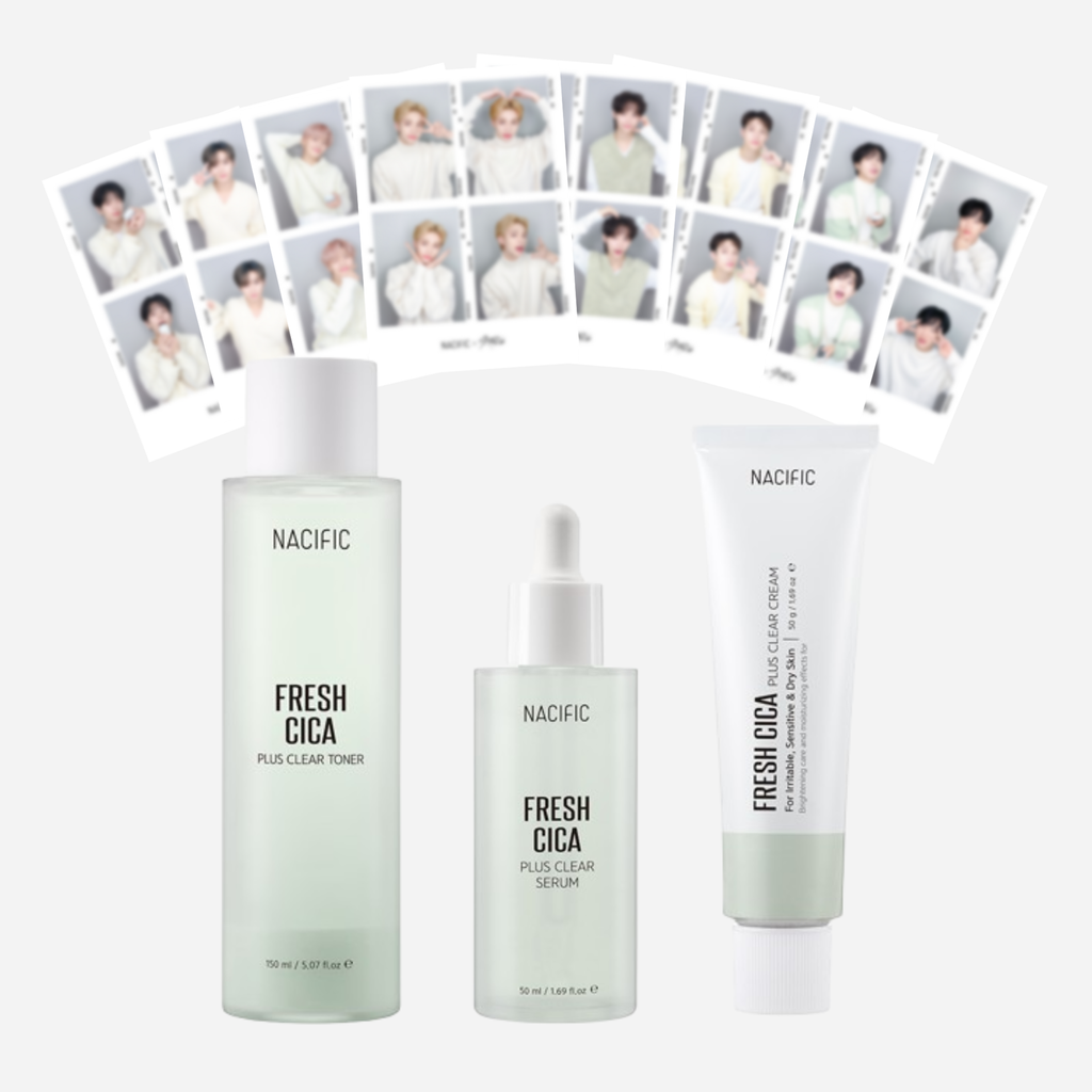 Nacific Fresh Cica Plus Skincare Set + Stray Kids Photobooth Picture (8 Members)