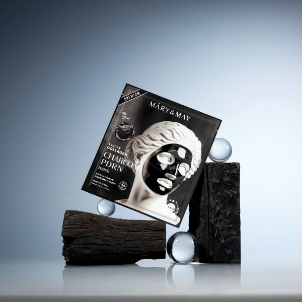 Mary&May Vegan Collagen Charcoal PDRN Mask (30g x4)