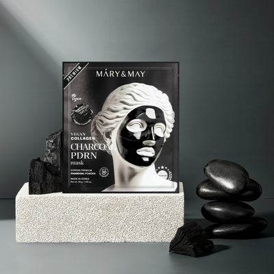 Mary&May Vegan Collagen Charcoal PDRN Mask (30g x4)