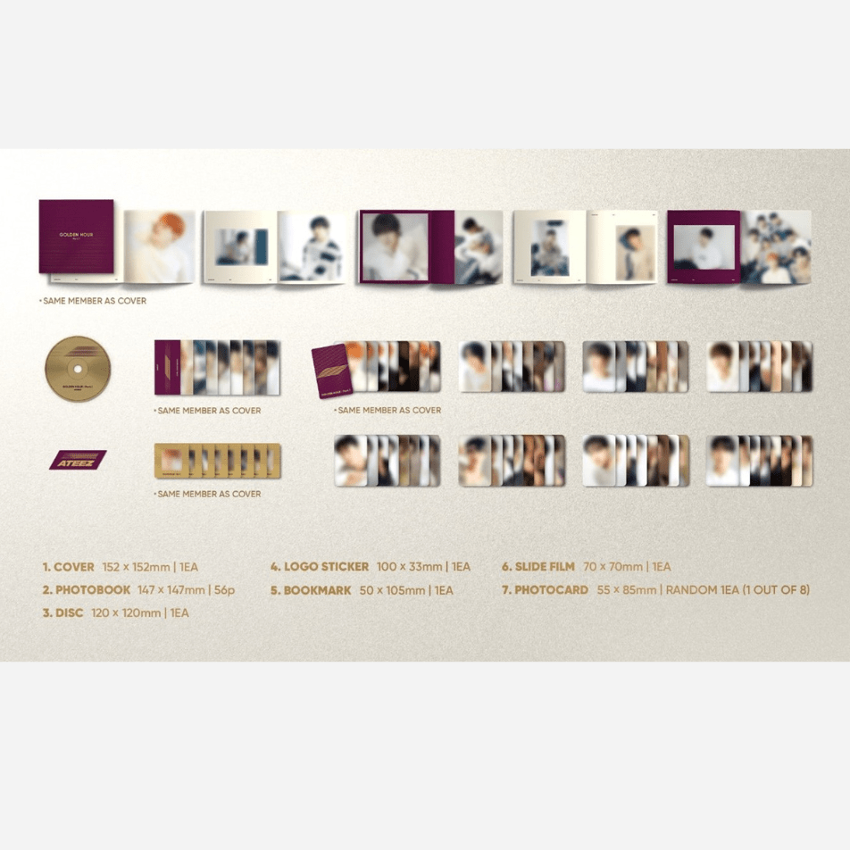 Amazon.com: Ateez - Golden Hour: Part.1 10th Mini Album