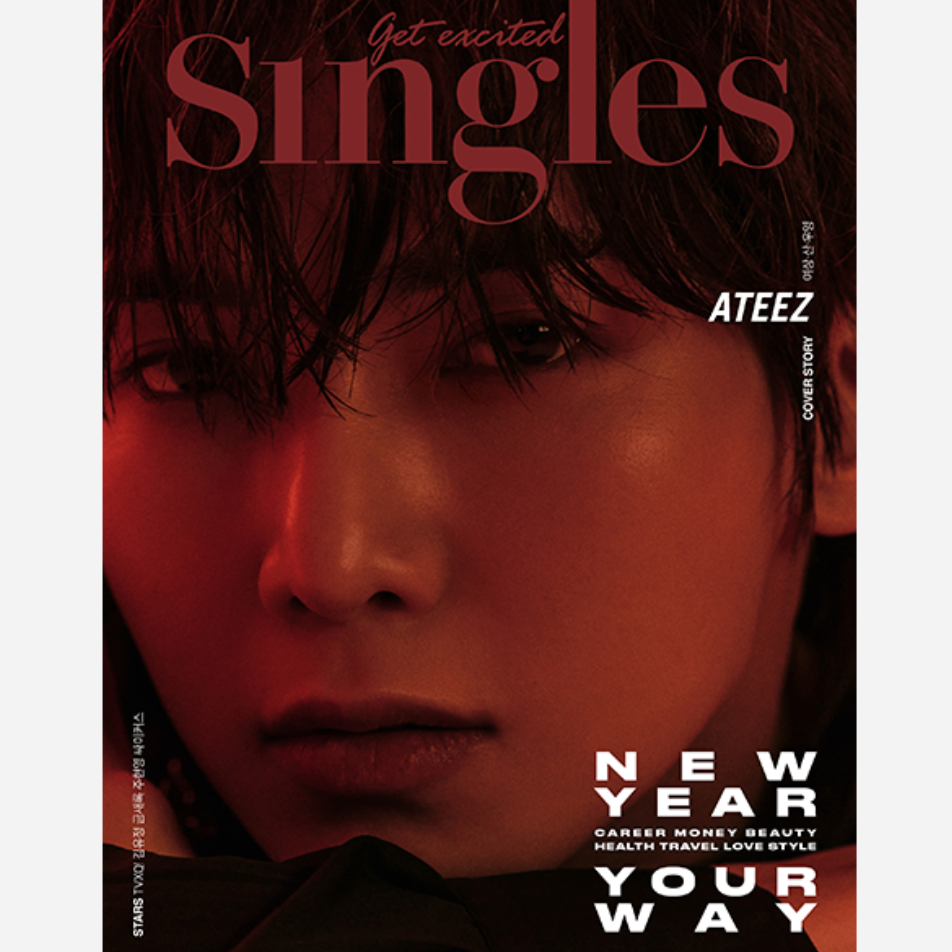ATEEZ YEOSANG Cover Singles Magazine B (January 2024 ISSUE)