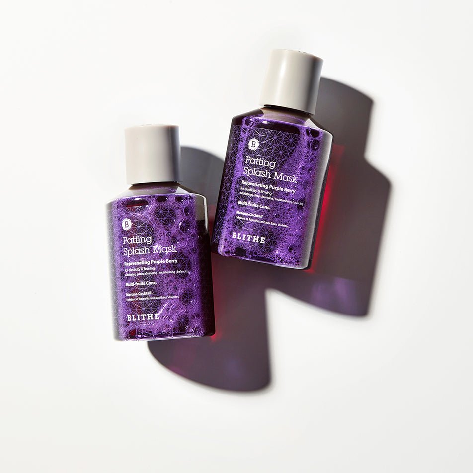 GLOW RECIPE★PATTING SPLASH MASK - REJUVENATING PURPLE BERRY Patting Splash Mask Exfoliating Face Wash Rejuvenating