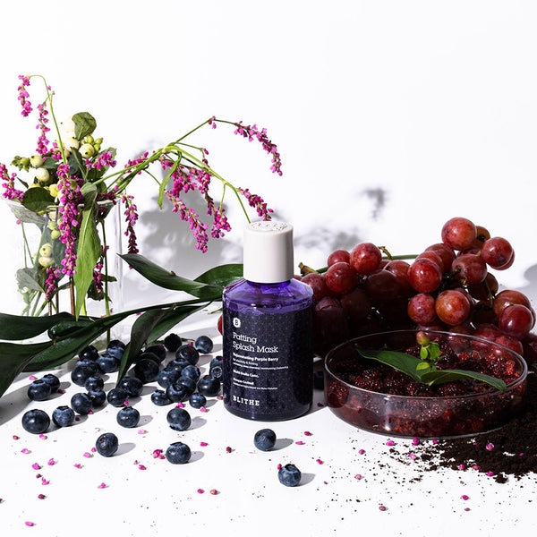 CoréelleBLITHEPatting Splash Mask Exfoliating Face Wash Rejuvenating Purple BerryMask