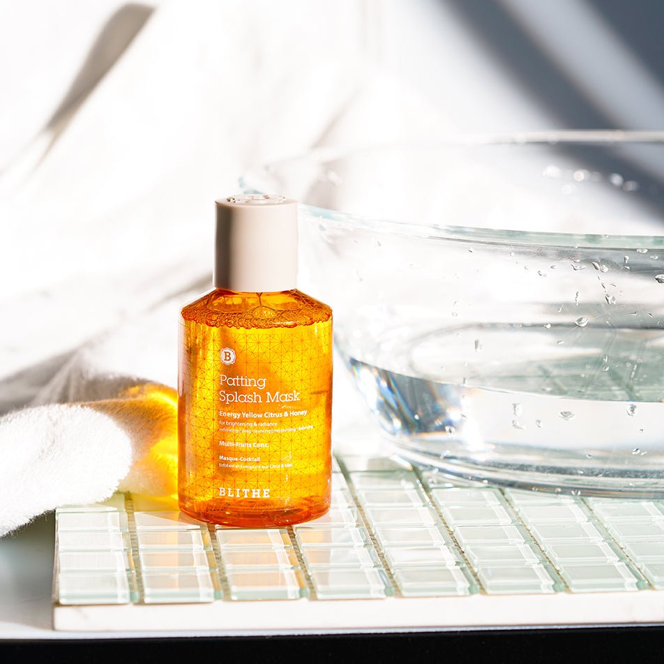 GLOW RECIPE★PATTING SPLASH MASK - YELLOW CITRUS & HONEY Patting Splash Mask Exfoliating Face Wash with Yellow Honey