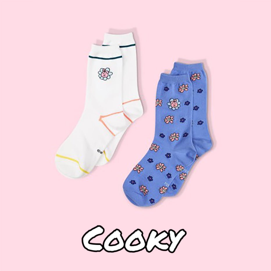 CoréelleBT21BT21 Flower Socks 2 pairs 1 setETC