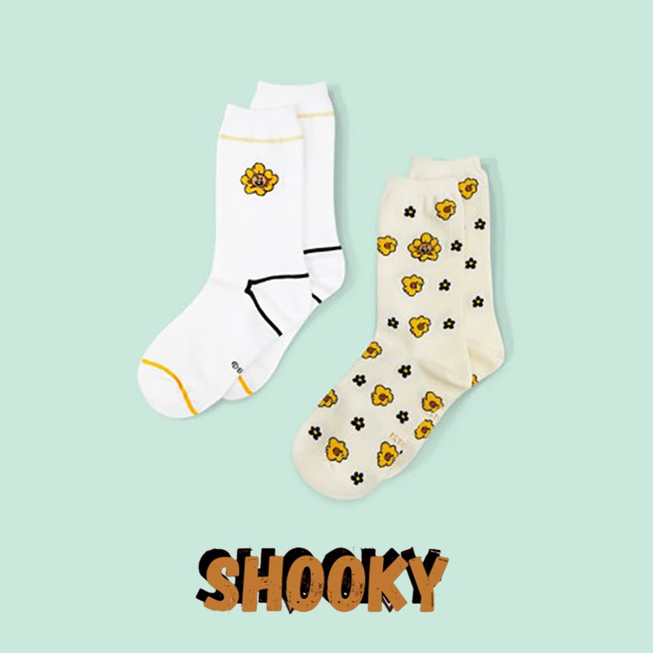 CoréelleBT21BT21 Flower Socks 2 pairs 1 setETC