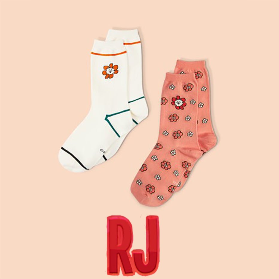 CoréelleBT21BT21 Flower Socks 2 pairs 1 setETC