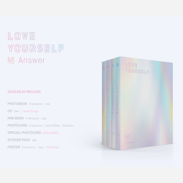 CoréelleBTS[BTS] LOVE YOURSELF 結 'ANSWER'Album