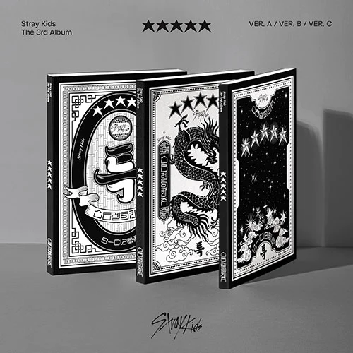 STRAY KIDS - 5 Star 3rd Full Album Standard Ver. No P.O.B Ver. (Random or All)