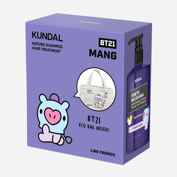 CoréelleKUNDAL[BT21 MANG Bag incl] WHITE MUSK Shampoo + Treatment 300mlHair Essence