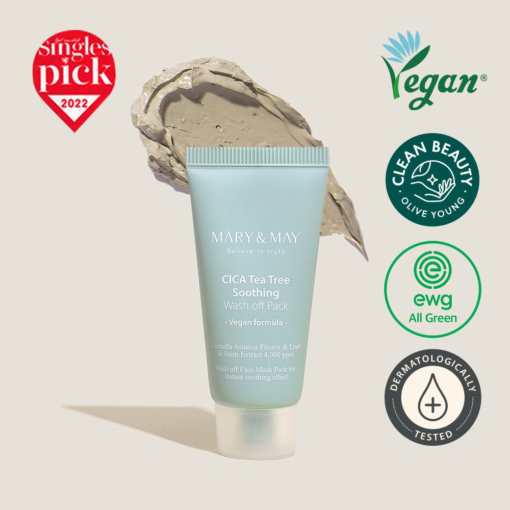 CoréelleMary&MayCICA TeaTree Soothing Wash off Pack 30gMask