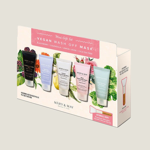 CoréelleMary&MayVegan Wash Off Mask Mini Gift Set (30g x5)Mask