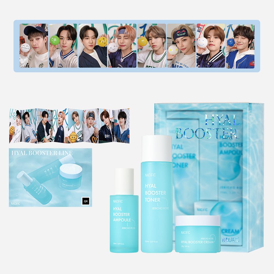 Hyal Booster Triple Set [OT8 SKZ Photocard + Postcard + Brochure Set Included]