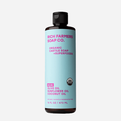 CoréelleRich FarmersRich Farmers Organic Liquid Castile Soap Acai Berry 473mlHealth & Beauty