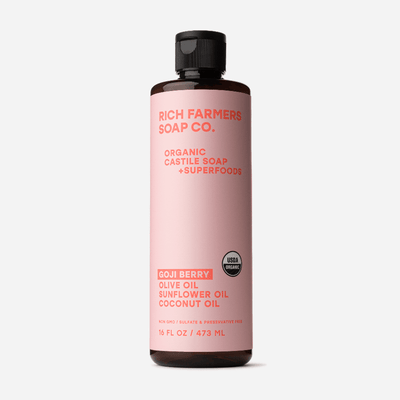 CoréelleRich FarmersRich Farmers Organic Liquid Castile Soap Goji Berry 473mlHealth & Beauty