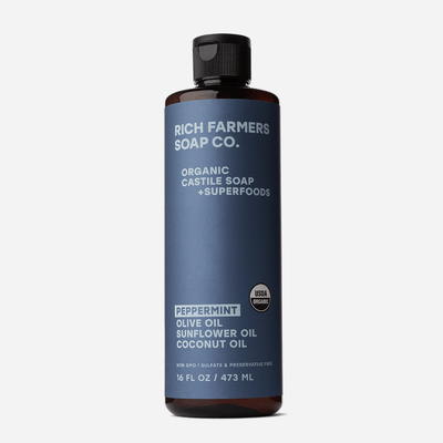 CoréelleRich FarmersRich Farmers Organic Liquid Castile Soap Peppermint 473mlHealth & Beauty
