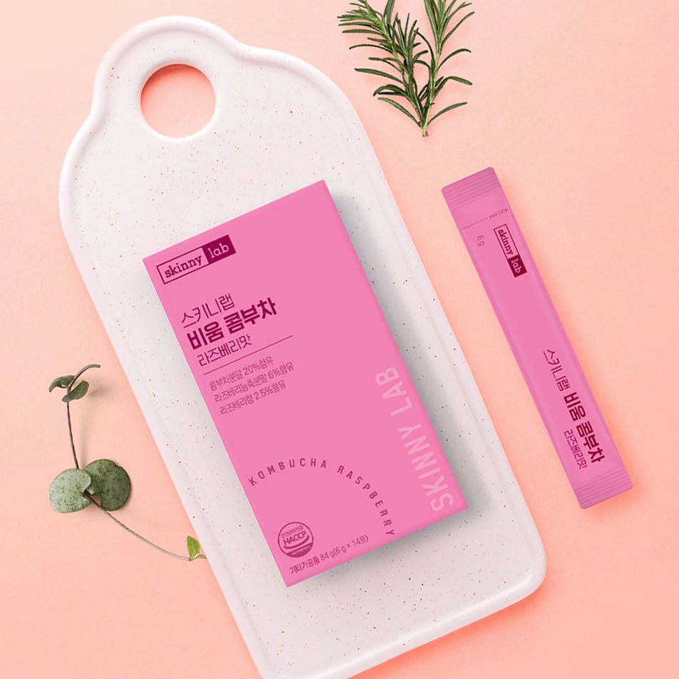 SkinnyLab Kombucha Raspberry flavor (14 sachet) Coréelle