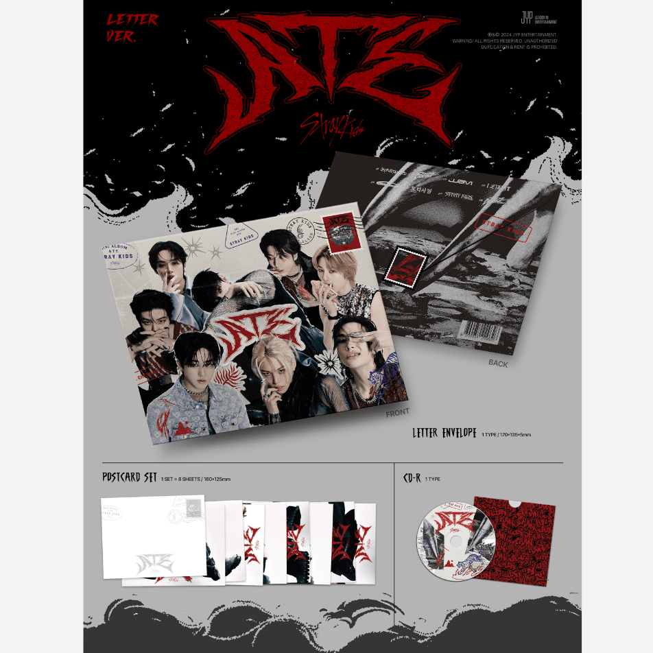 Stray kids ATE letter ver. 新品未開封 10枚 Stray Kids] ATE (Letter Ver.) – Coréelle