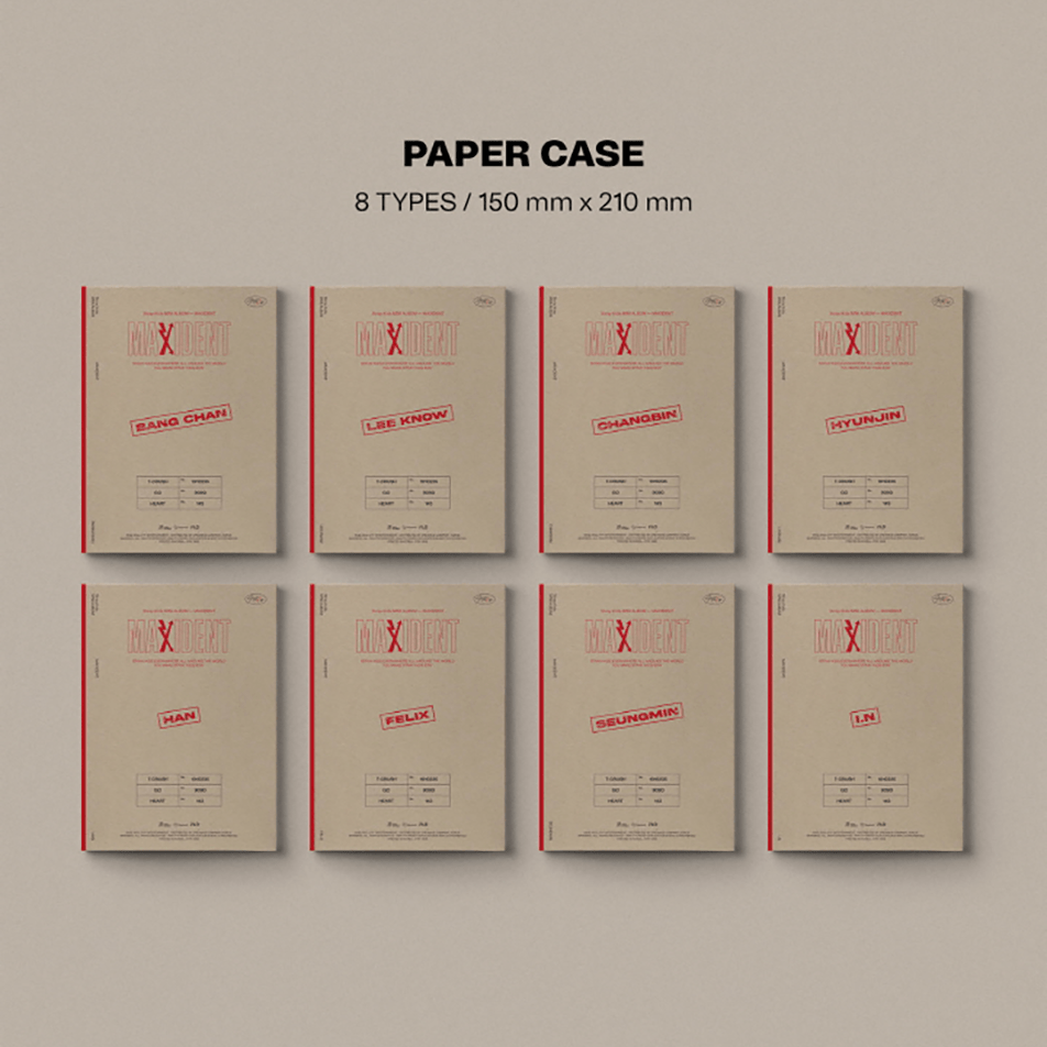 Stray kids deals maxident case version ot8 set (sealed)