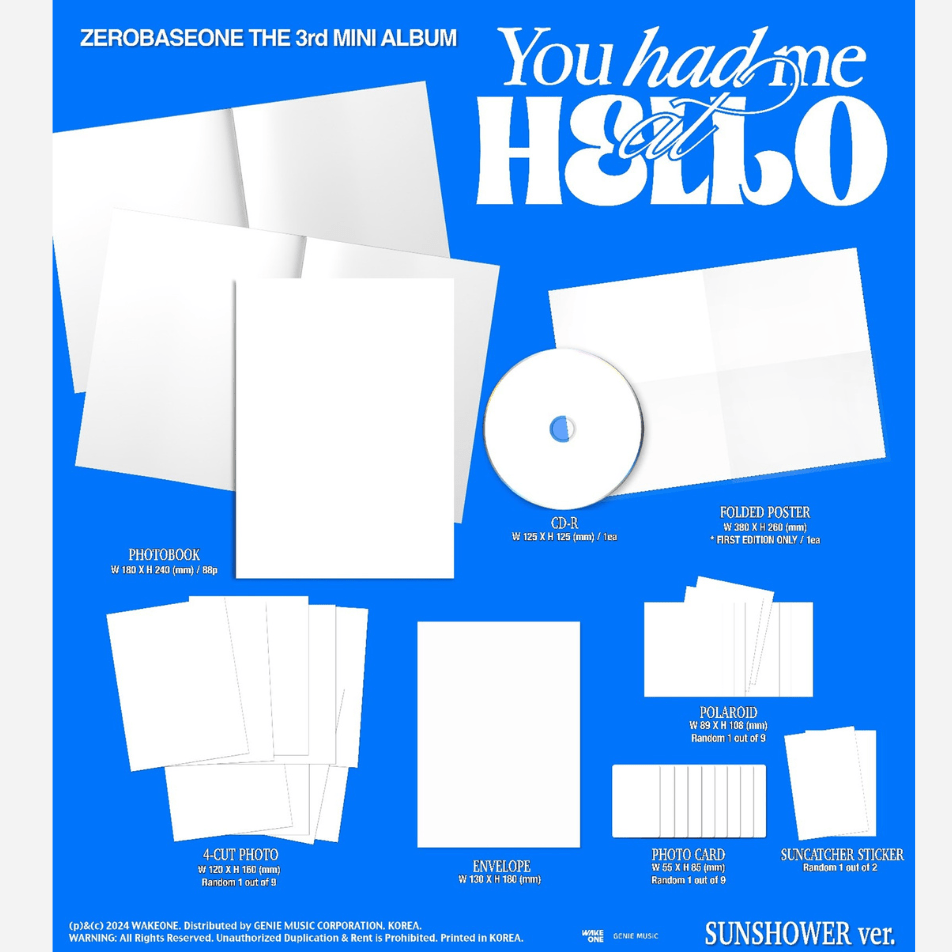 K-POP・アジア ZB1 You had me at HELLO(ECLIPSE ver.) ZEROBASEONE - [YOU HAD ME AT HELLO] 3rd Mini Album ECLIPSE Version