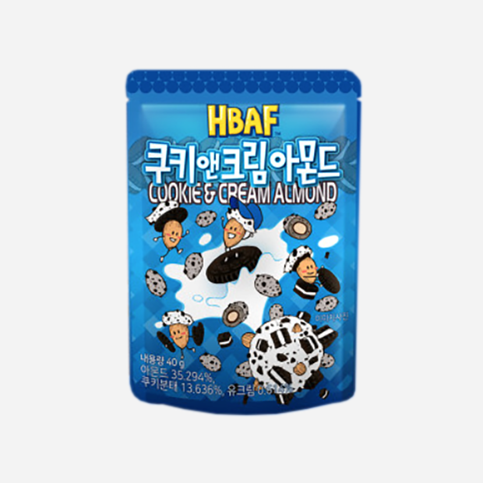 HBAF Korean Style Almonds - Cookies N' Cream 40g