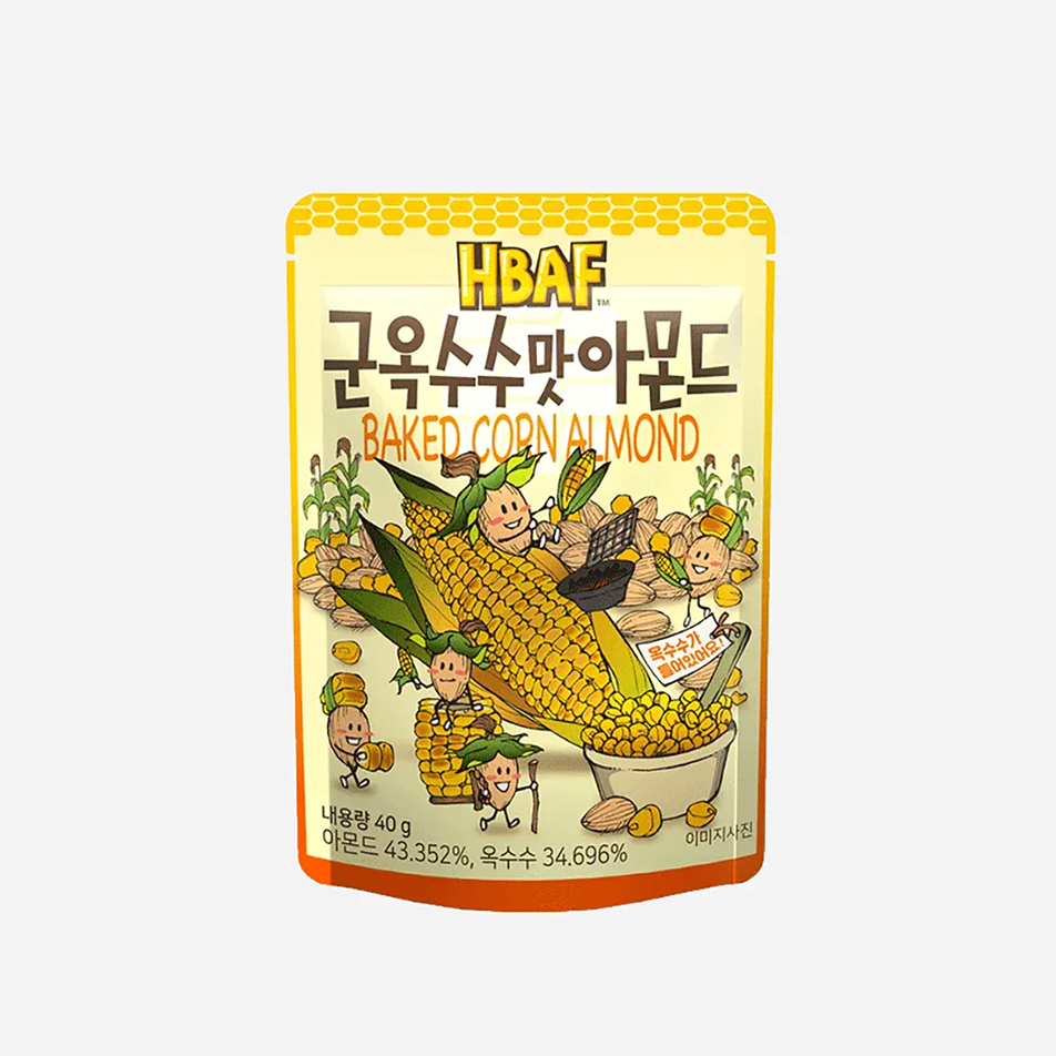 HBAF Korean Style Almonds - Baked Corn 40g